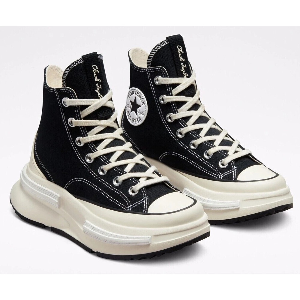 Converse Run Star Legacy CX Womens Sz 7.5 Hi Top Shoes Black/Egret/White A00869C